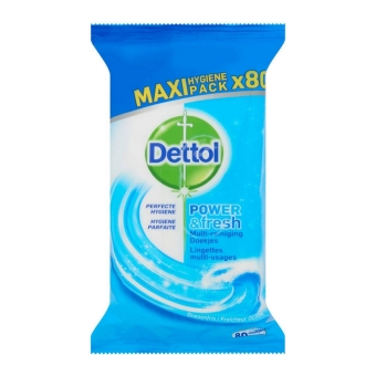 Dettol | ReinigingsDoekjes Power & Fresh Ocean | 4 x 80 stuks