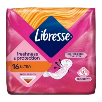 Libresse | Maandverband Ultra Normaal | 16 x 16 stuks