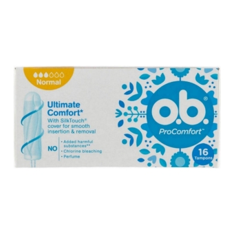 O.B. | Procomfort Tampons Normaal | 6 x 16 stuks