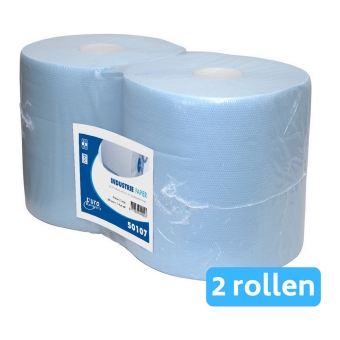 Euro Products | Industriepapier | Blauw verlijmd 2-laags | 2 x 190 meter