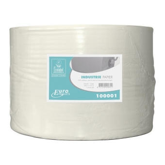 Euro Products | Industriepapier 1- laags | Cellulose Eco | 1000 meter