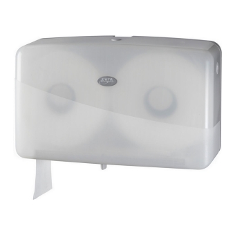 Euro Products | Toiletpapierdispenser | 2-rol | Mini Jumborol | Wit