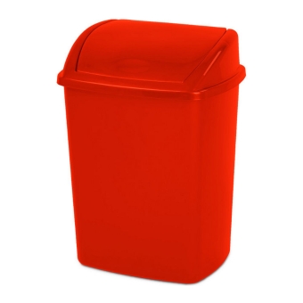 Afvalbak 26 liter Rood 16 stuks