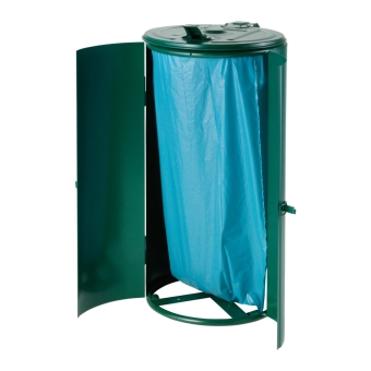 Afvalzakhouder 120ltr met deur groen