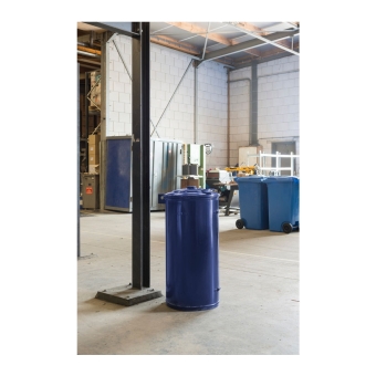 Afvalzakhouder 120ltr met deur blauw