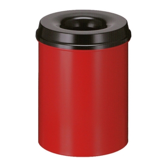 Papierbak vlamdovend 15ltr rood/zwart