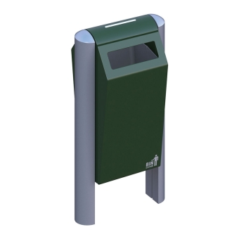 Binsystem Double Bin 90 liter groen