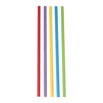 Papieren Drinkrietje Assortiment | 200 x 6 mm | 12 x 250 stuks