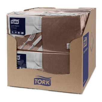 Tork | Lunch |  servetten 33x33 cm bruin