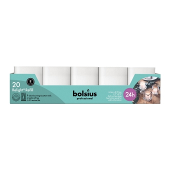 Bolsius | Relight Wit kaarsen | Navulling 20 stuks