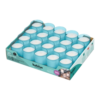 Bolsius | Relight Blauw Kaarsen | Navulling 20 stuks