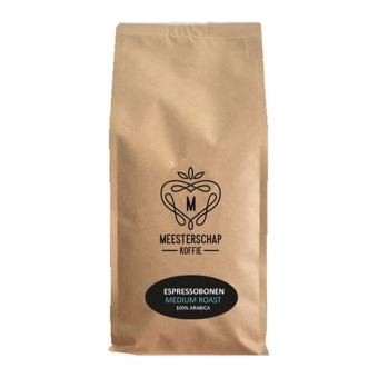 Meesterschap | Espresso koffiebonen | Medium roast |  Zak 8 x 1 kg