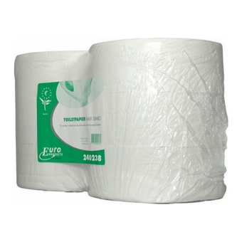 Euro Products | Toiletpapier 2-laags | Maxi jumborol | Wit | 6 x 380 meter