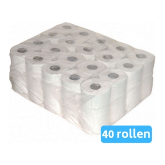 Euro Products | Toiletpapier 2-laags | Recycled wit | 10 x 4 rollen