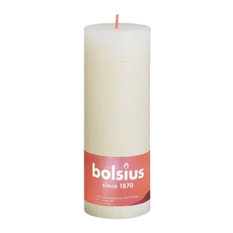 Bolsius | Rustieke Stompkaarsen 190/68 | Soft Pearl | 6 stuks