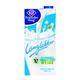 Friesche Vlag Langlekker | Halfvolle melk | Pak 12 x 1 liter