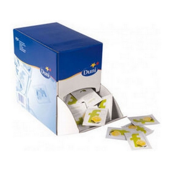 Duni | Verfrissingsdoekjes Lemon | Dispenserbox | 6 x 250 stuks