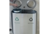 Recycling Afvalbak voor binnen 2 x 41 liter RVS