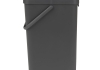 Brabantia Afvalemmer Sort & Go 16 liter grijs