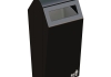 Binsystem Double Bin 90 liter zwart