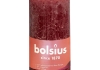 Bolsius | Rustieke Stompkaarsen 130/68 | Velvet Red | 6 stuks