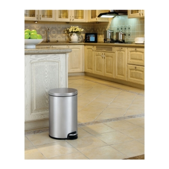 EKO Serene Step Bin 12 liter mat/rvs