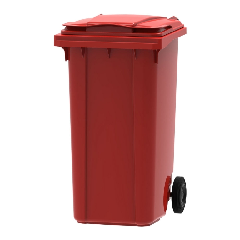 Mini rolcontainer | Rood | 240 liter