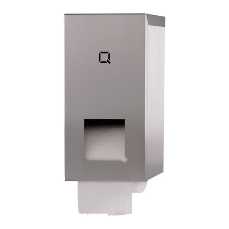 Qbicline | Toiletrolhouder | 2rols | RVS