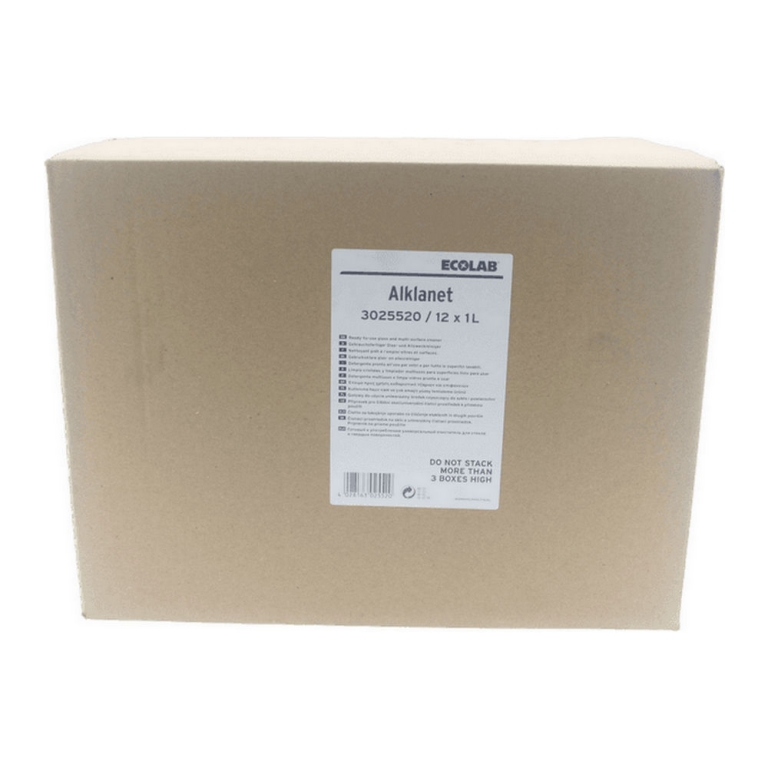 Ecolab | Alklanet | Glasreiniger | Sprayflacon 12 x 1 liter