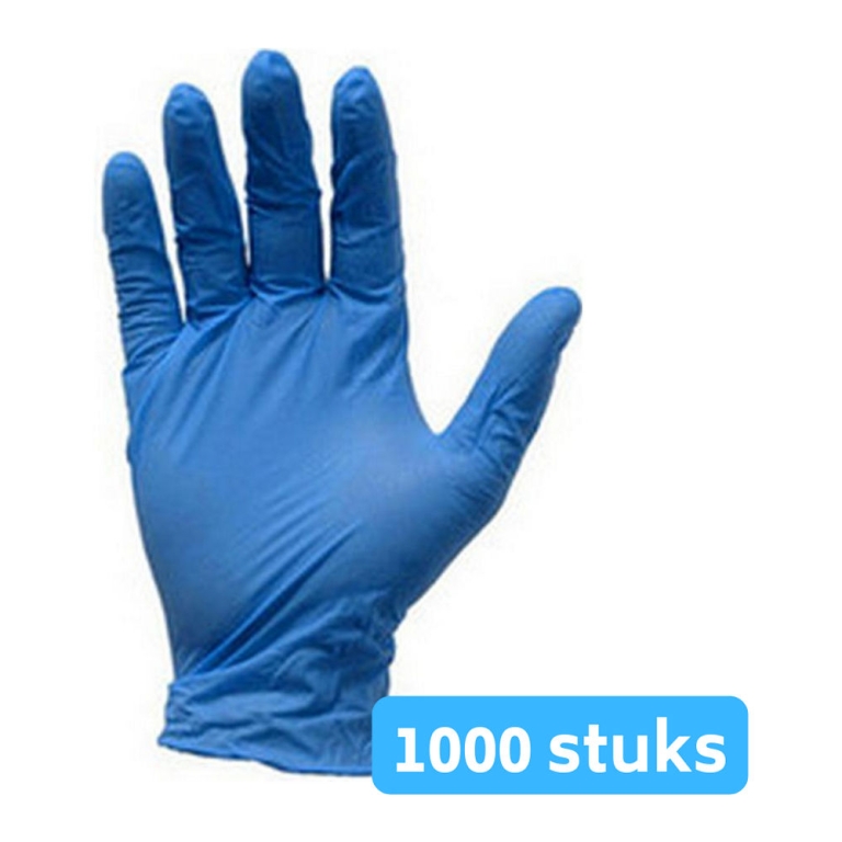 Nitril handschoen blauw ongepoederd XL 10 x 100 stuks