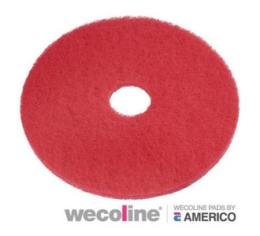 Wecoline | Vloerpad 16 inch | Rood | 5 stuks