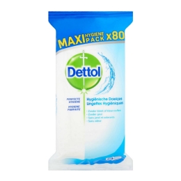 Dettol | Hygienische Reinigingsdoekjes | 5 x 80 stuks