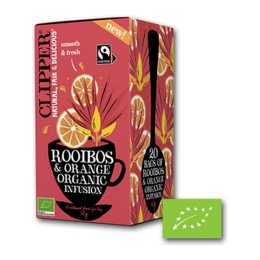 Clipper | Rooibos & Orange Bio  | 4 x 20 stuks