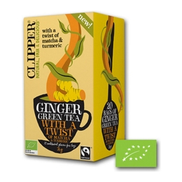 Clipper | Ginger Twist Matcha Turmeric Bio  | 4 x 20 stuks