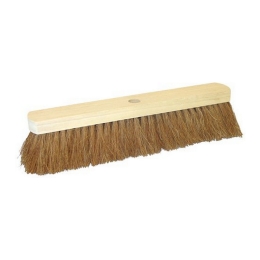 Betra | Zaalveger | Hout | Kokos haar | Inclusief steelhouder | 80 cm