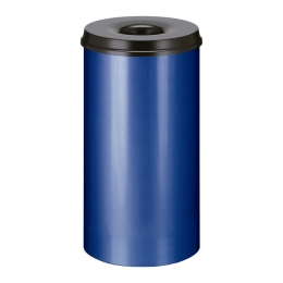 Papierbak vlamdovend 50ltr blauw/zwart