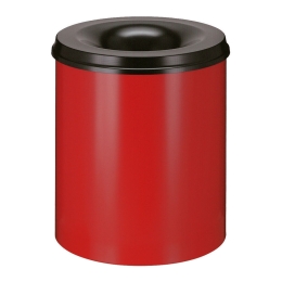 Papierbak vlamdovend 80ltr rood/zwart