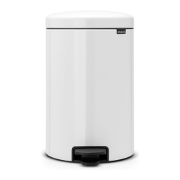 Brabantia | Pedaalemmer 20 liter NewIcon Wit | Metalen Binnenemmer