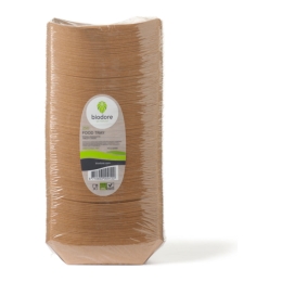 Biodore┬« Schaal conisch bakje Kraft en PLA 69 x 107 mm