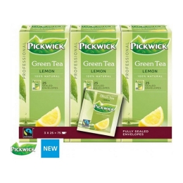 Pickwick | Professional | Groene thee Original Lemon | 75 x 2 gram