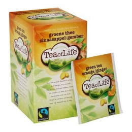 Tea of  Life | Green Tea Orange Ginger | 80 x 1.5 gram