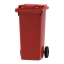 B- stock | Mini rolcontainer | Rood | Inhoud: 120 liter